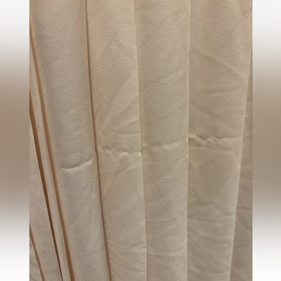 ASOS ARRANGE contrast fabric sculpted maxi dress w/ pleat skirt black cream Sz 2 - Picture 2 of 12